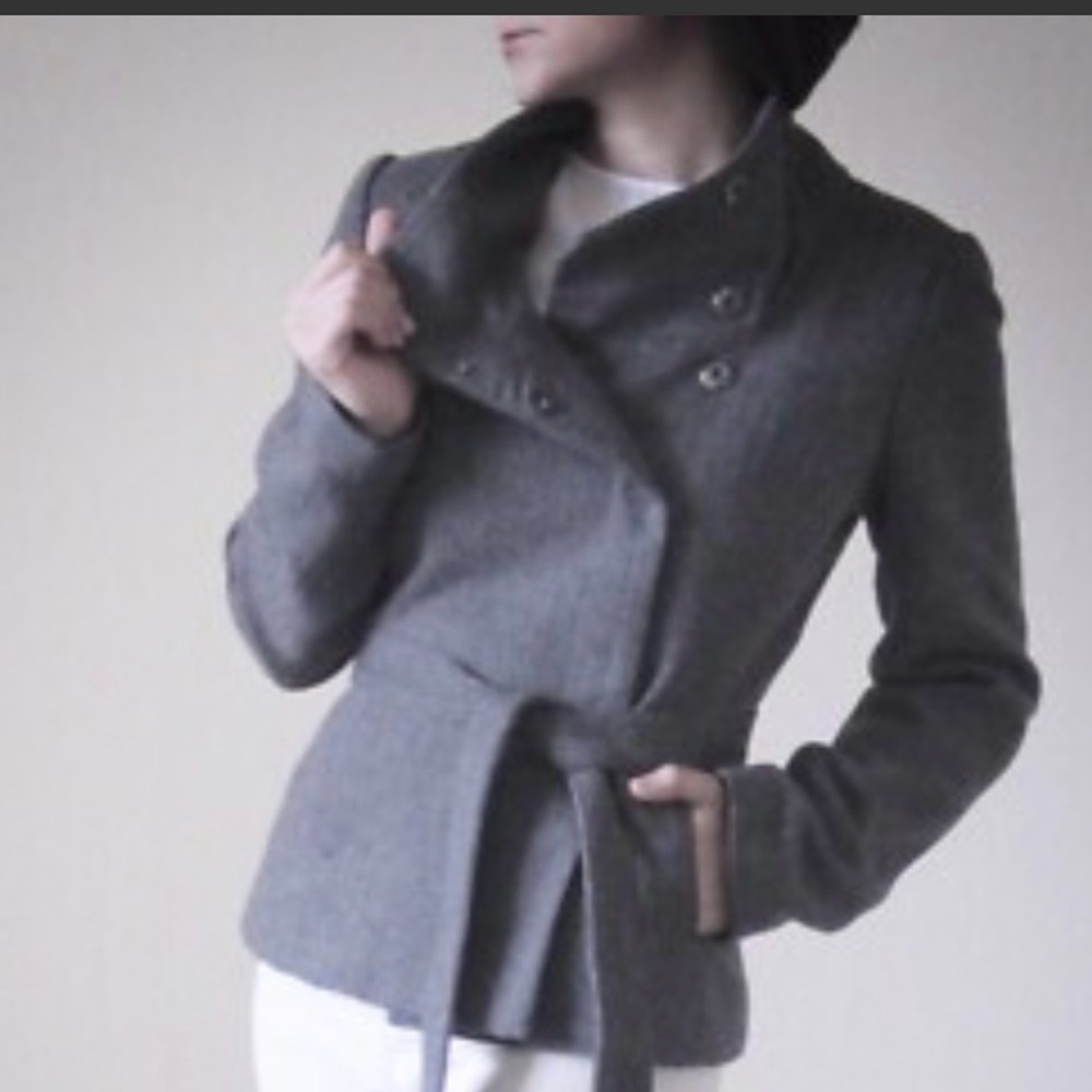 H&M Black and gray  Chain Detail Jacket size 8